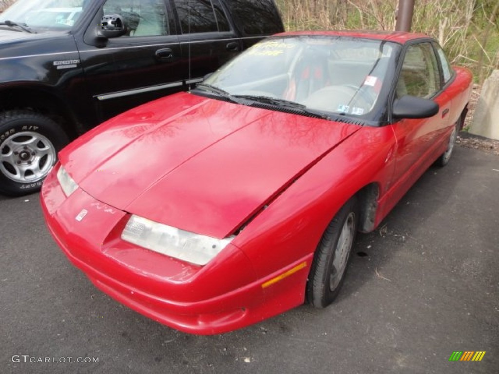 1996 S Series SC1 Coupe - Bright Red / Gray photo #4