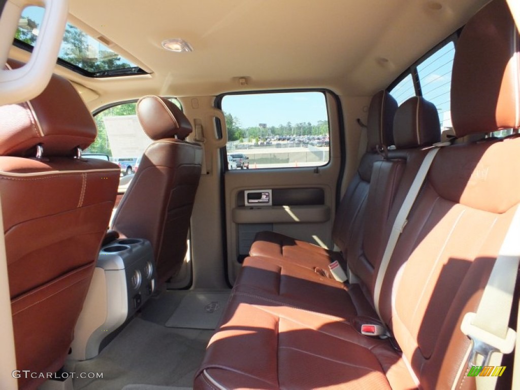 2012 Ford F150 King Ranch SuperCrew 4x4 Rear Seat Photo #62870156