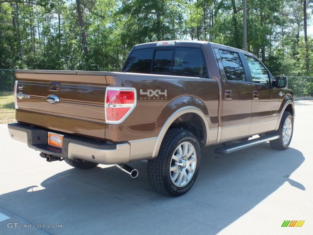 2012 F150 King Ranch SuperCrew 4x4 - Golden Bronze Metallic / King Ranch Chaparral Leather photo #5