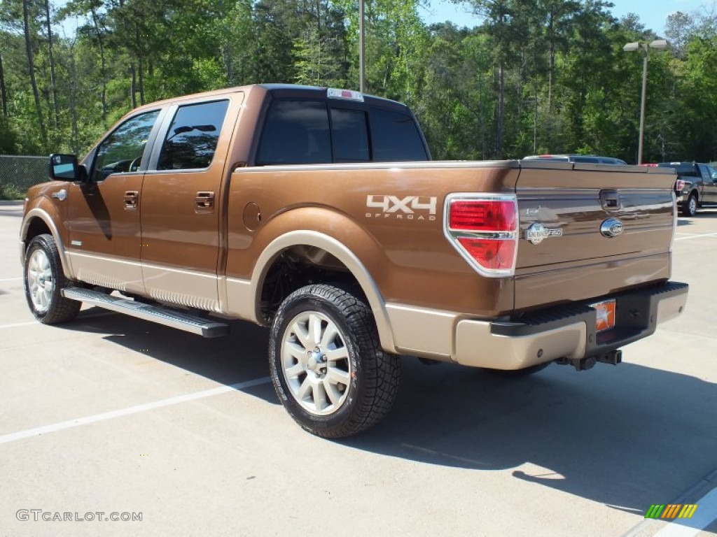 2012 F150 King Ranch SuperCrew 4x4 - Golden Bronze Metallic / King Ranch Chaparral Leather photo #8