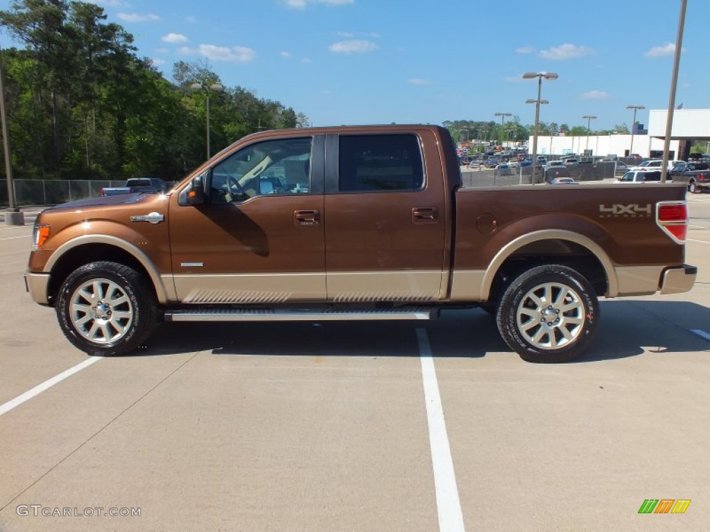 2012 F150 King Ranch SuperCrew 4x4 - Golden Bronze Metallic / King Ranch Chaparral Leather photo #9