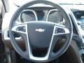 Brownstone/Jet Black 2012 Chevrolet Equinox LT AWD Steering Wheel