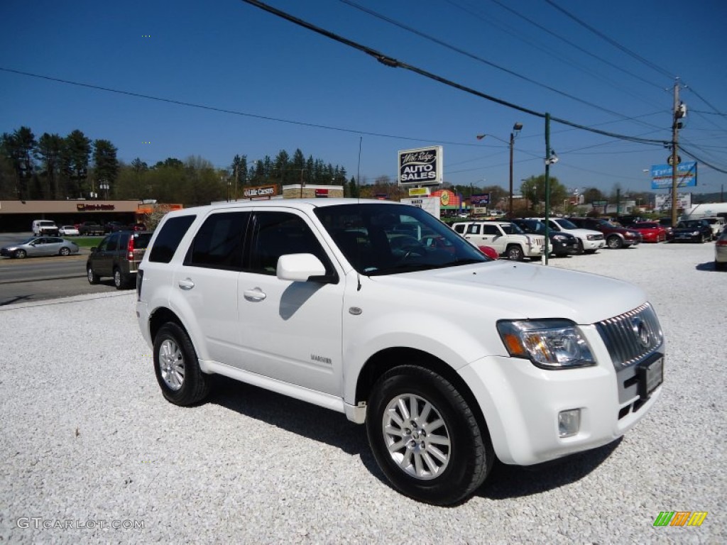 2008 Mariner V6 Premier 4WD - Oxford White / Black/Stone photo #1