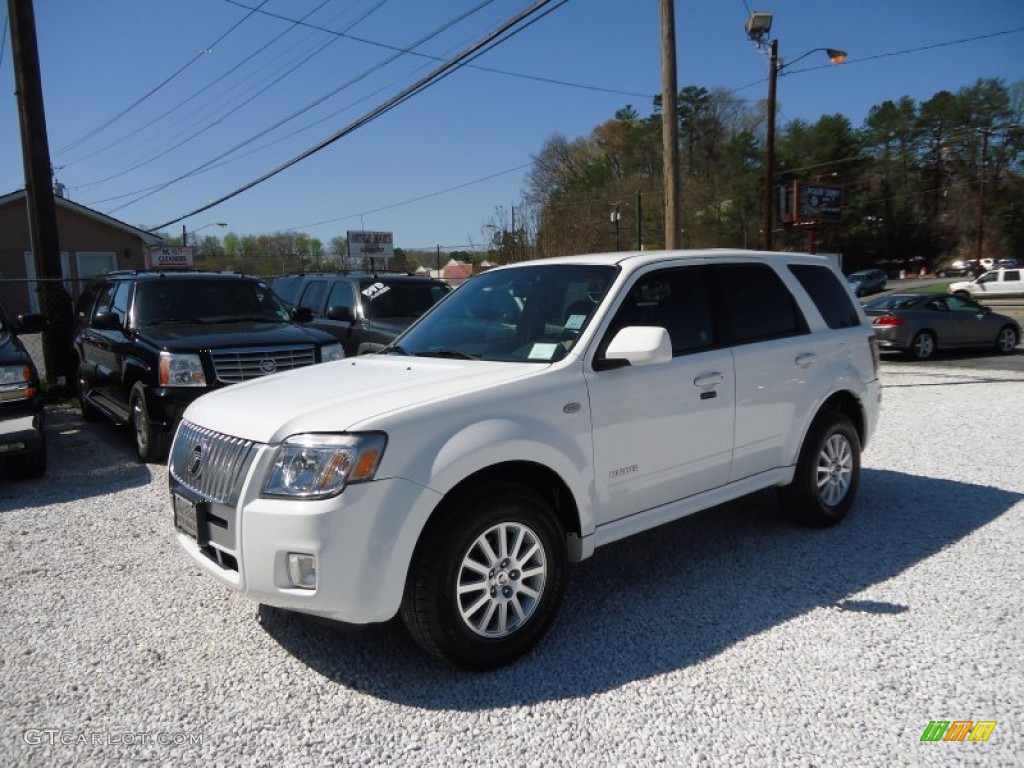 2008 Mariner V6 Premier 4WD - Oxford White / Black/Stone photo #3