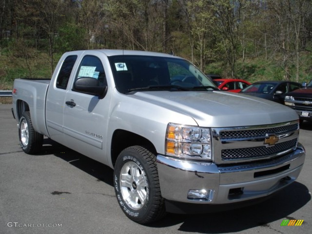 2012 Silverado 1500 LT Extended Cab 4x4 - Silver Ice Metallic / Ebony photo #2