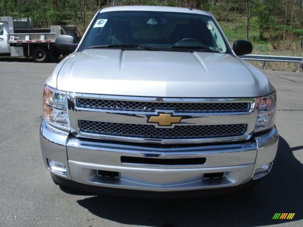 2012 Silverado 1500 LT Extended Cab 4x4 - Silver Ice Metallic / Ebony photo #3