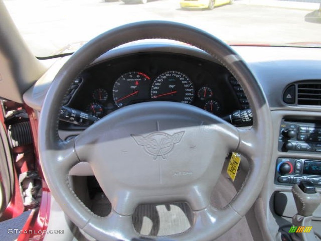2003 Chevrolet Corvette 50th Anniversary Edition Coupe Shale Steering Wheel Photo #62873576