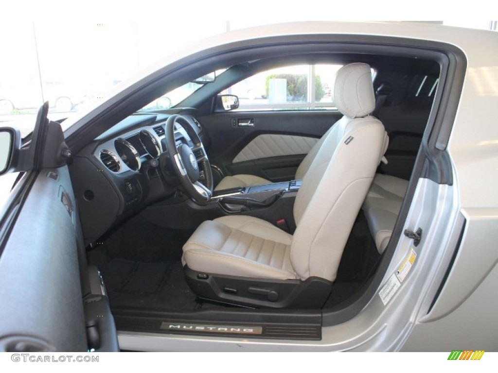 Stone Interior 2012 Ford Mustang V6 Premium Coupe Photo #62875529