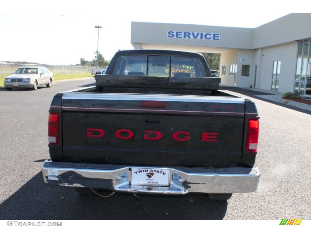 1994 Dakota SLT Extended Cab 4x4 - Black / Gray photo #6