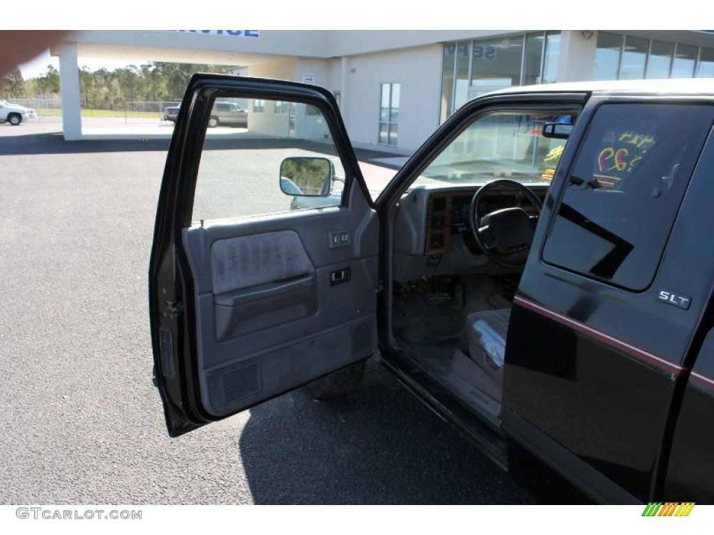 1994 Dakota SLT Extended Cab 4x4 - Black / Gray photo #13