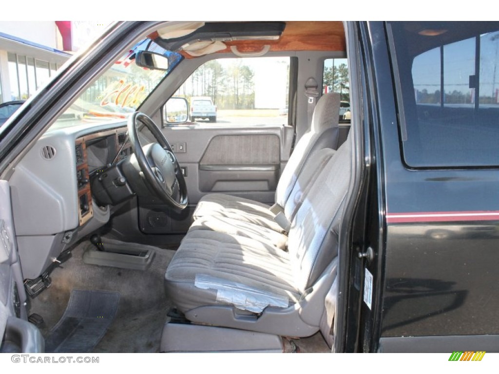 1994 Dakota SLT Extended Cab 4x4 - Black / Gray photo #14