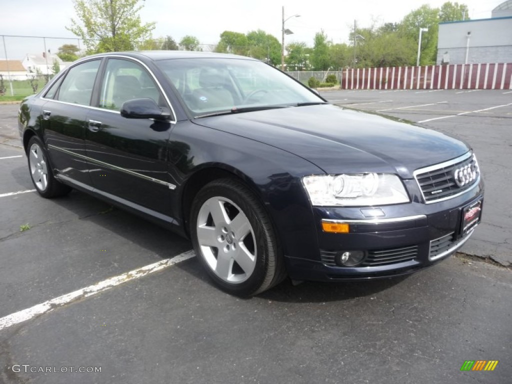 2005 A8 4.2 quattro - Night Blue Pearl / Beige photo #3