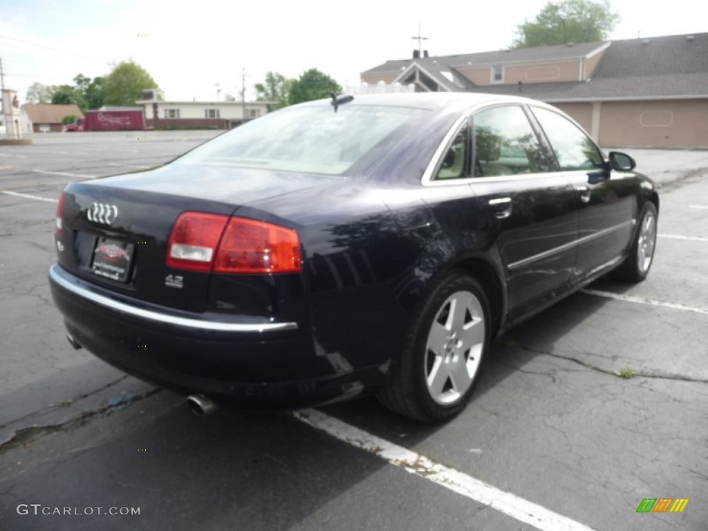 2005 A8 4.2 quattro - Night Blue Pearl / Beige photo #4