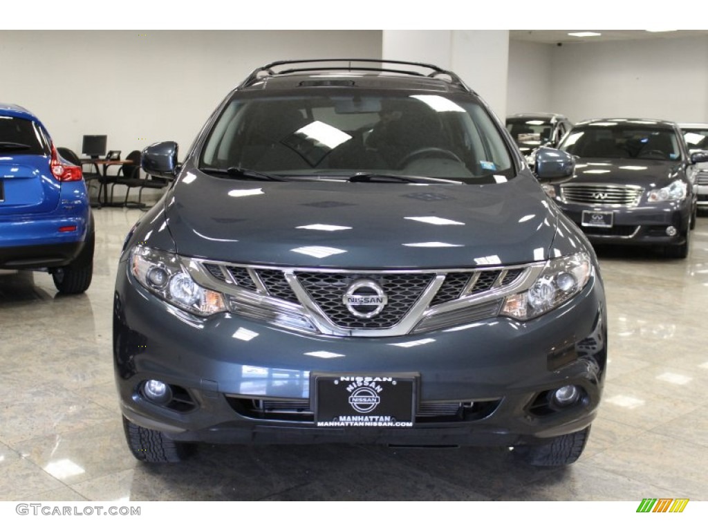 2011 Murano SV AWD - Graphite Blue / Black photo #2