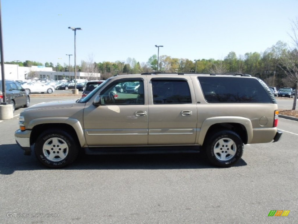 2005 Suburban 1500 LT 4x4 - Sandstone Metallic / Tan/Neutral photo #3