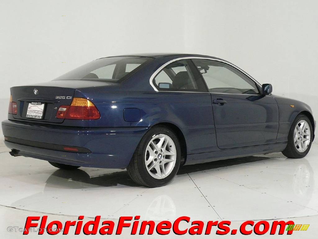 2004 3 Series 325i Coupe - Mystic Blue Metallic / Black photo #2