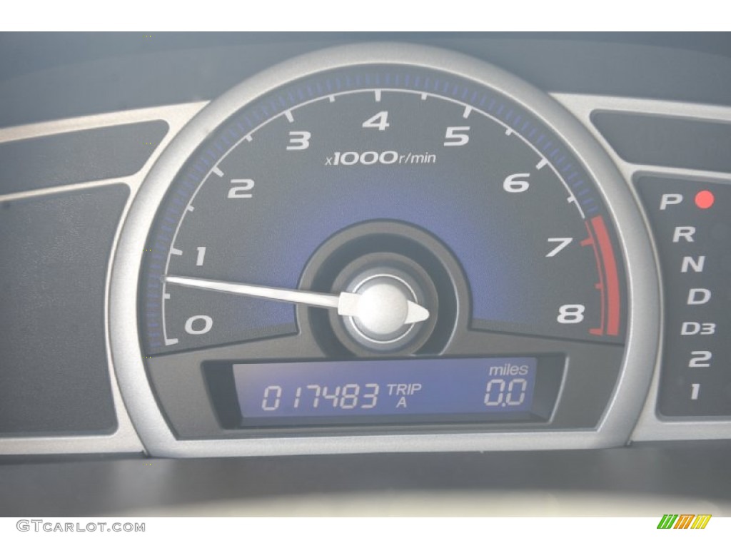 2010 Civic EX Coupe - Crystal Black Pearl / Gray photo #8