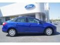 2012 Sonic Blue Metallic Ford Focus SE Sedan  photo #1