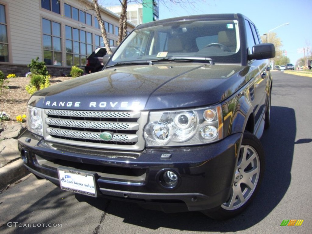 2009 Range Rover Sport HSE - Buckingham Blue Metallic / Almond/Nutmeg photo #1