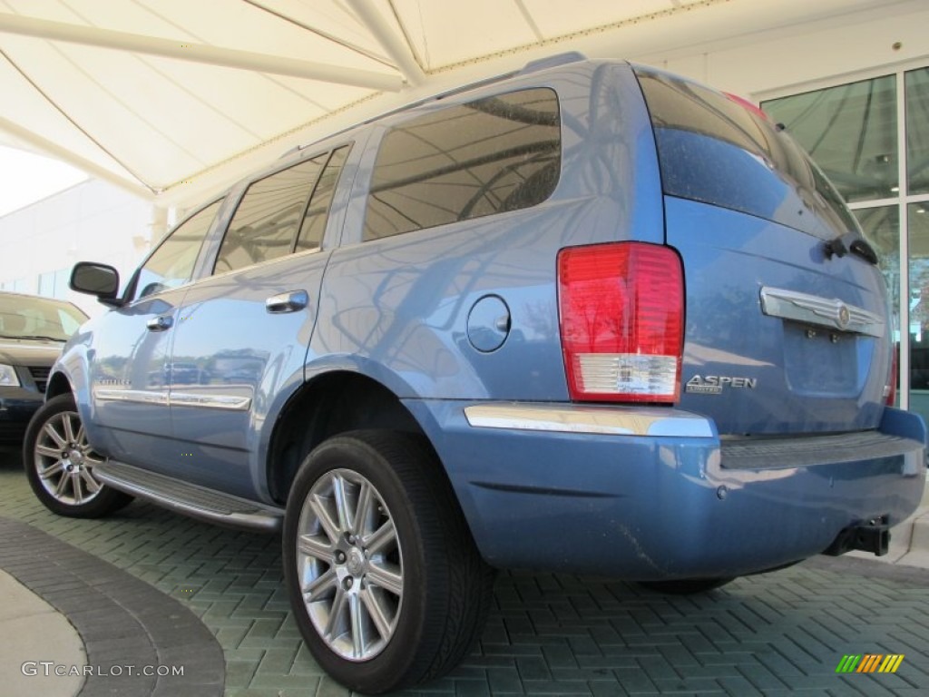 2007 Aspen Limited HEMI - Marine Blue Pearl / Dark Slate Gray/Light Slate Gray photo #2