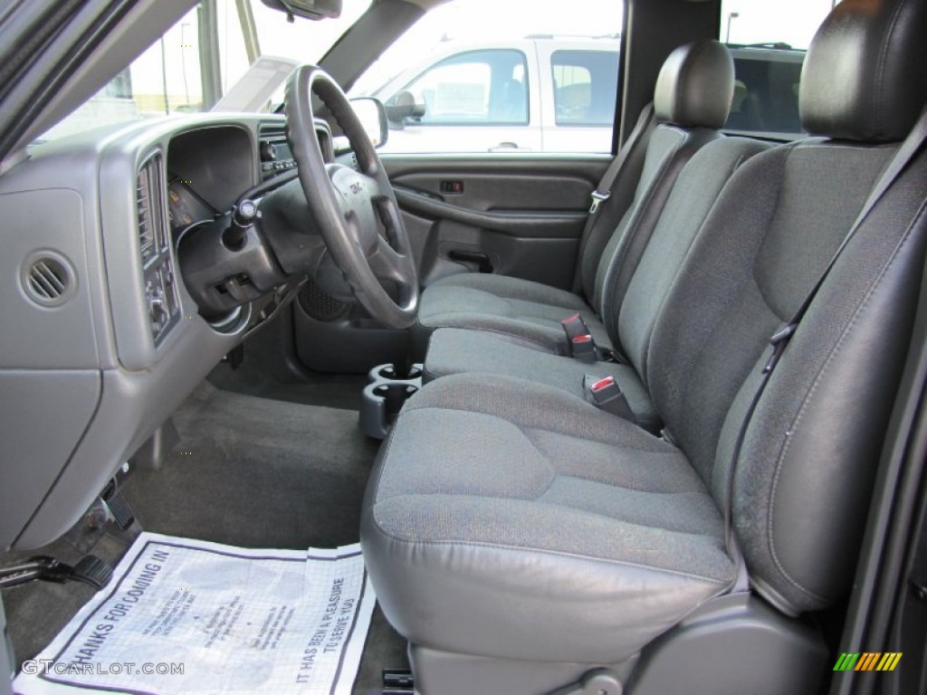 Dark Pewter Interior 2004 GMC Sierra 1500 SLE Regular Cab Photo #62881151