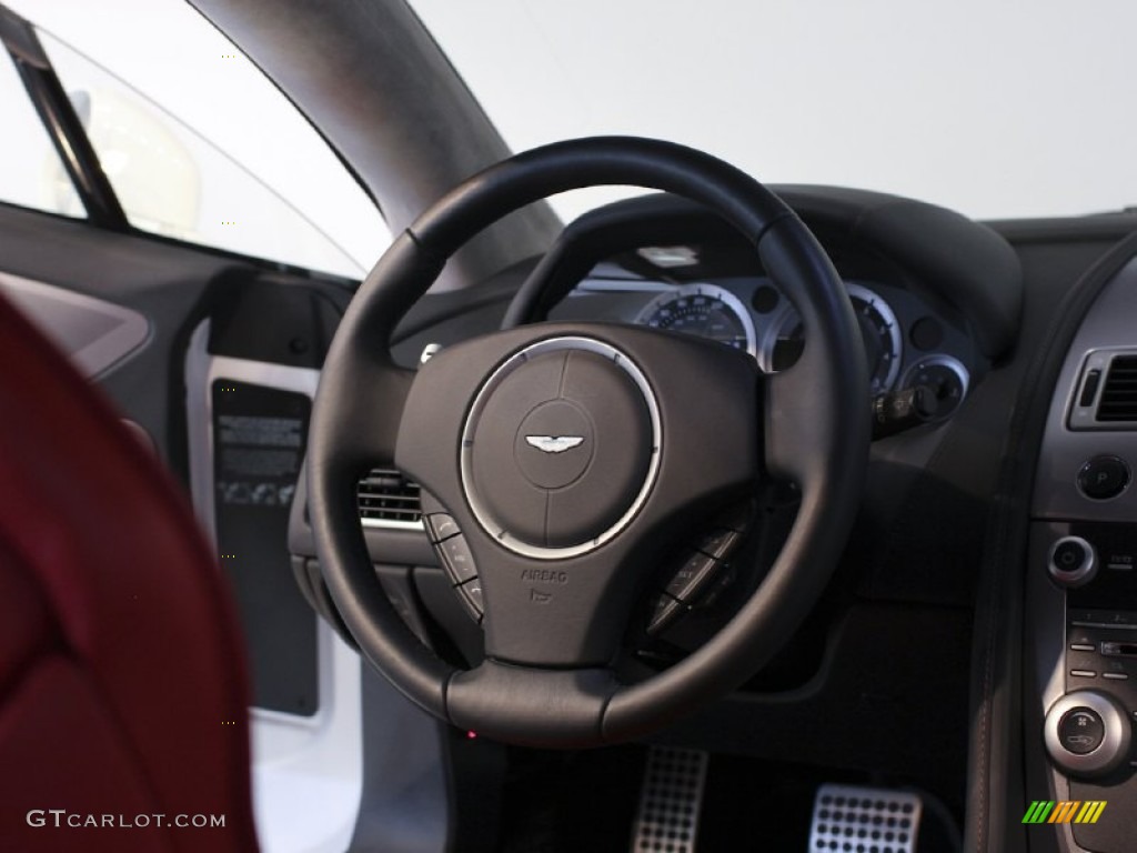 2011 Aston Martin Rapide Sedan Chancellor Red Steering Wheel Photo #62881529