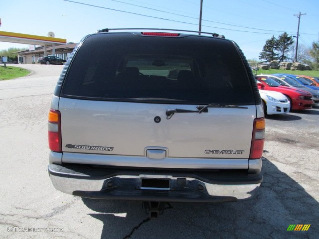 2003 Suburban 2500 LT 4x4 - Light Pewter Metallic / Tan/Neutral photo #8