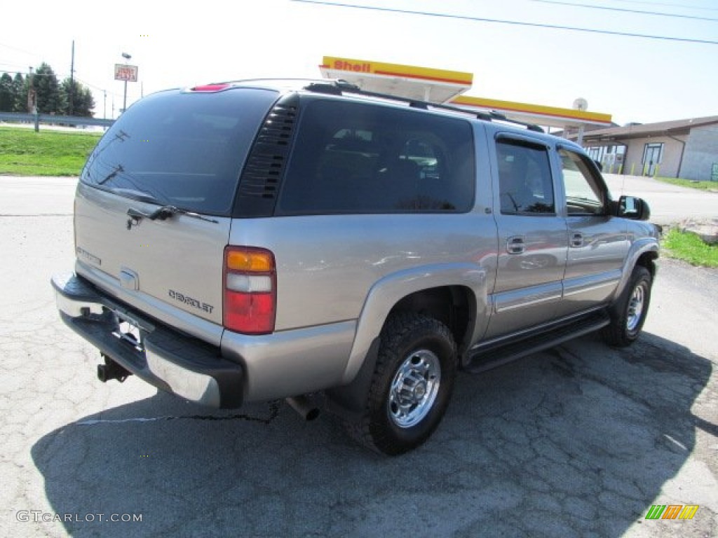 2003 Suburban 2500 LT 4x4 - Light Pewter Metallic / Tan/Neutral photo #9