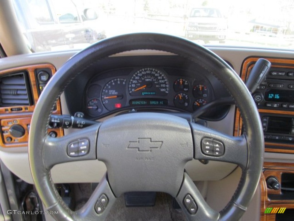 2003 Chevrolet Suburban 2500 LT 4x4 Tan/Neutral Steering Wheel Photo #62882780