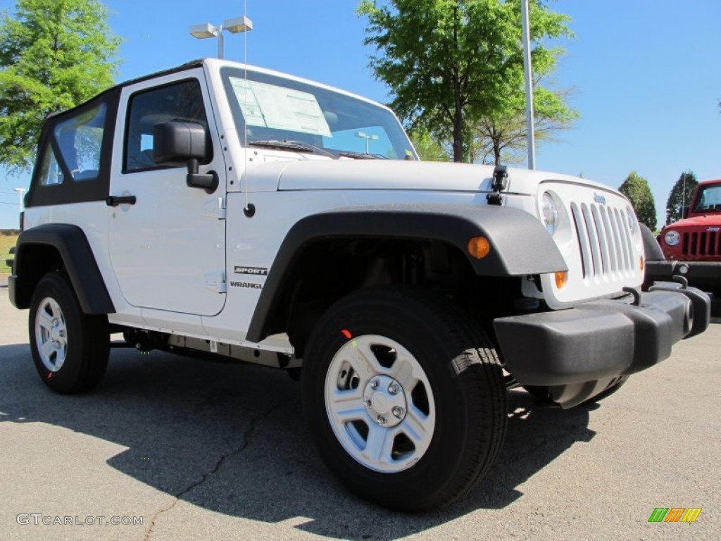 2012 Wrangler Sport 4x4 - Bright White / Black photo #4