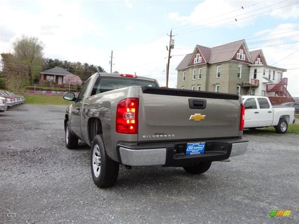 2012 Silverado 1500 Work Truck Regular Cab - Graystone Metallic / Dark Titanium photo #3