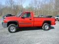 2005 Victory Red Chevrolet Silverado 2500HD LS Regular Cab 4x4  photo #3