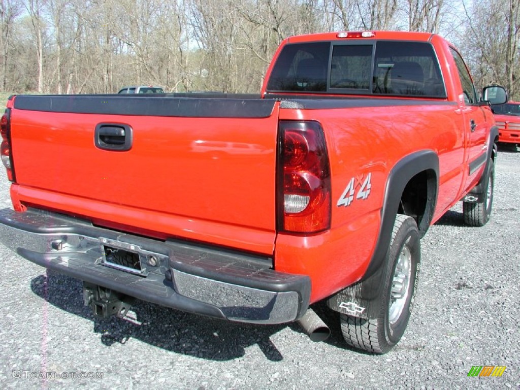 2005 Silverado 2500HD LS Regular Cab 4x4 - Victory Red / Dark Charcoal photo #10