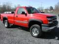 2005 Victory Red Chevrolet Silverado 2500HD LS Regular Cab 4x4  photo #16