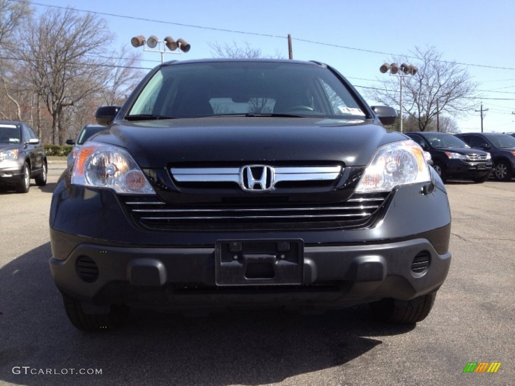 2009 CR-V EX-L 4WD - Crystal Black Pearl / Black photo #6