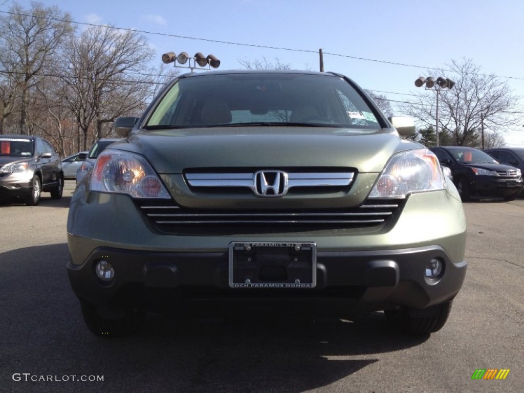 2009 CR-V EX-L 4WD - Green Tea Metallic / Ivory photo #6