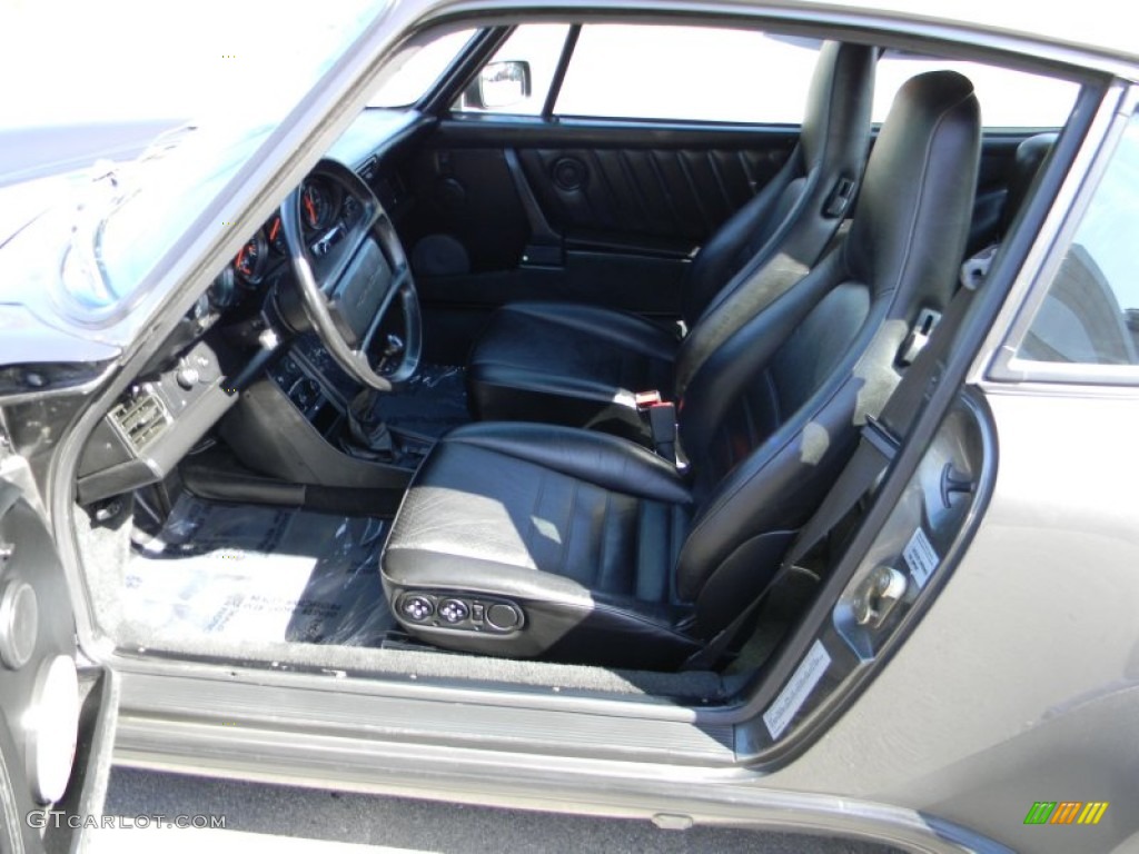 Black Interior 1989 Porsche 911 Carrera Turbo Photo #62890847
