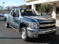 2008 Blue Granite Metallic Chevrolet Silverado 2500HD LT Crew Cab 4x4  photo #2