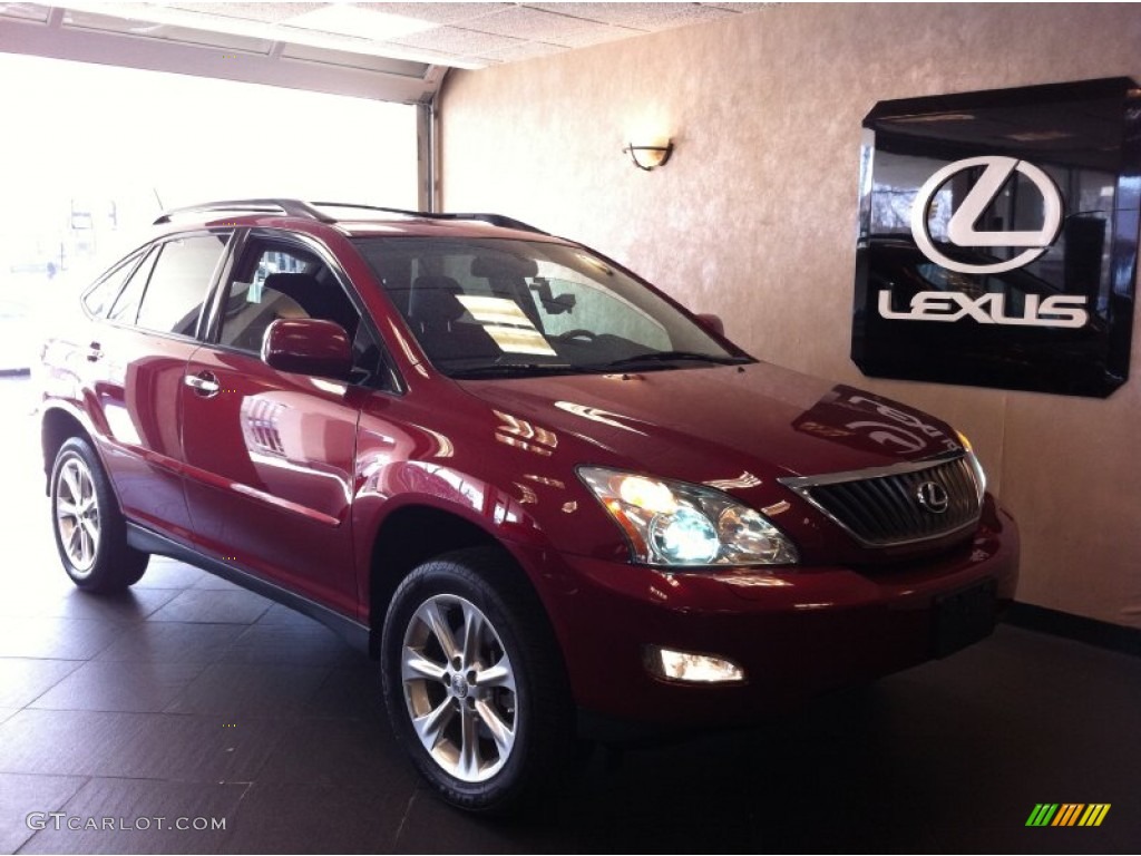 2009 RX 350 AWD - Matador Red Mica / Black photo #1