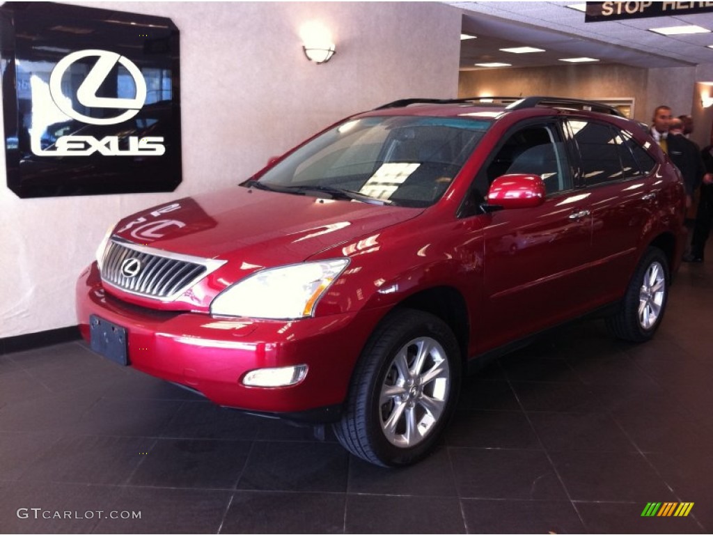 2009 RX 350 AWD - Matador Red Mica / Black photo #3