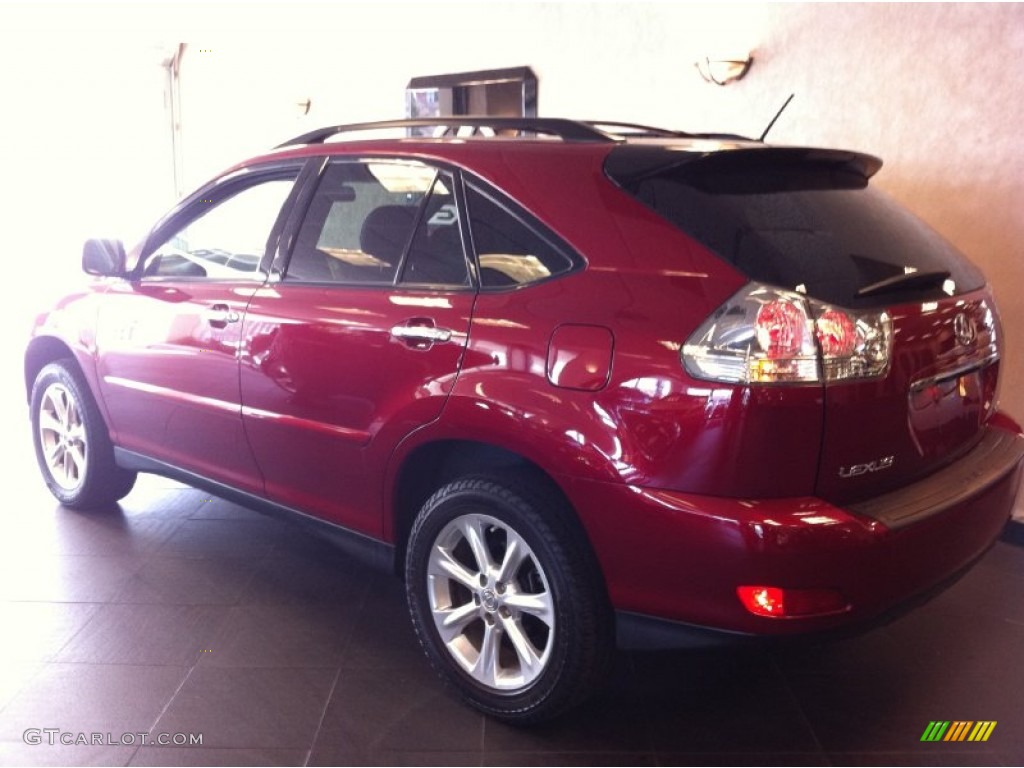 2009 RX 350 AWD - Matador Red Mica / Black photo #4