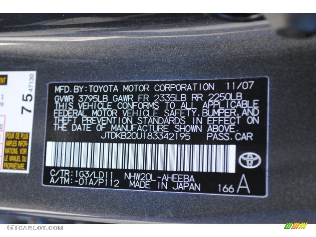 2008 Prius Hybrid Touring - Magnetic Gray Metallic / Gray photo #18