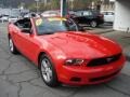 2012 Race Red Ford Mustang V6 Convertible  photo #2