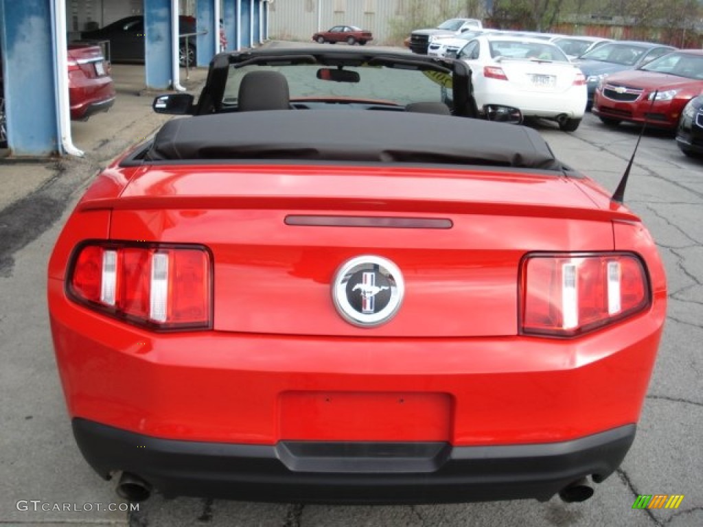 2012 Mustang V6 Convertible - Race Red / Charcoal Black photo #7