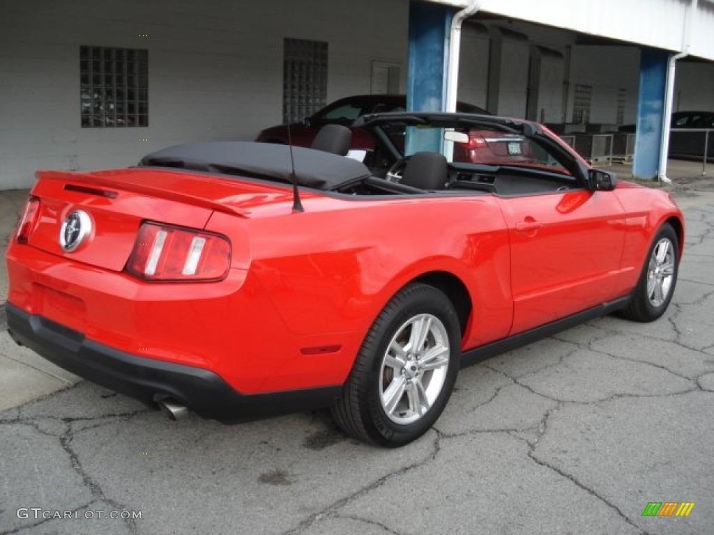 2012 Mustang V6 Convertible - Race Red / Charcoal Black photo #8