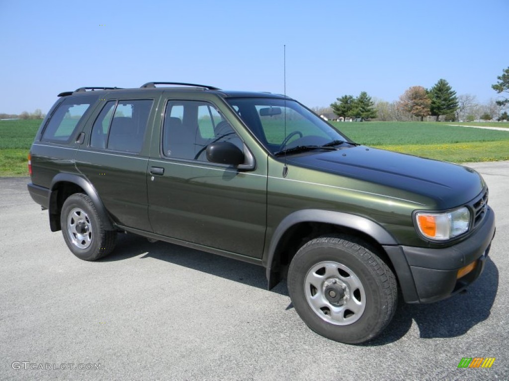 1997 Pathfinder XE 4x4 - Dark Green Pearl / Gray photo #2