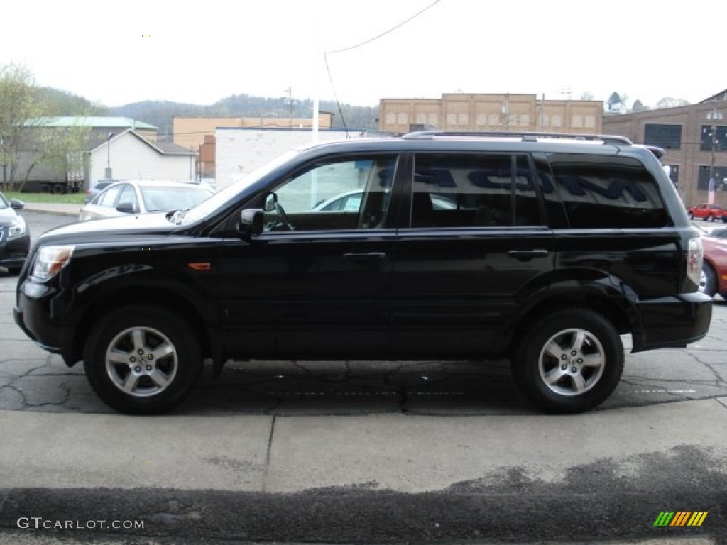 2006 Pilot EX-L 4WD - Nighthawk Black Pearl / Saddle photo #5