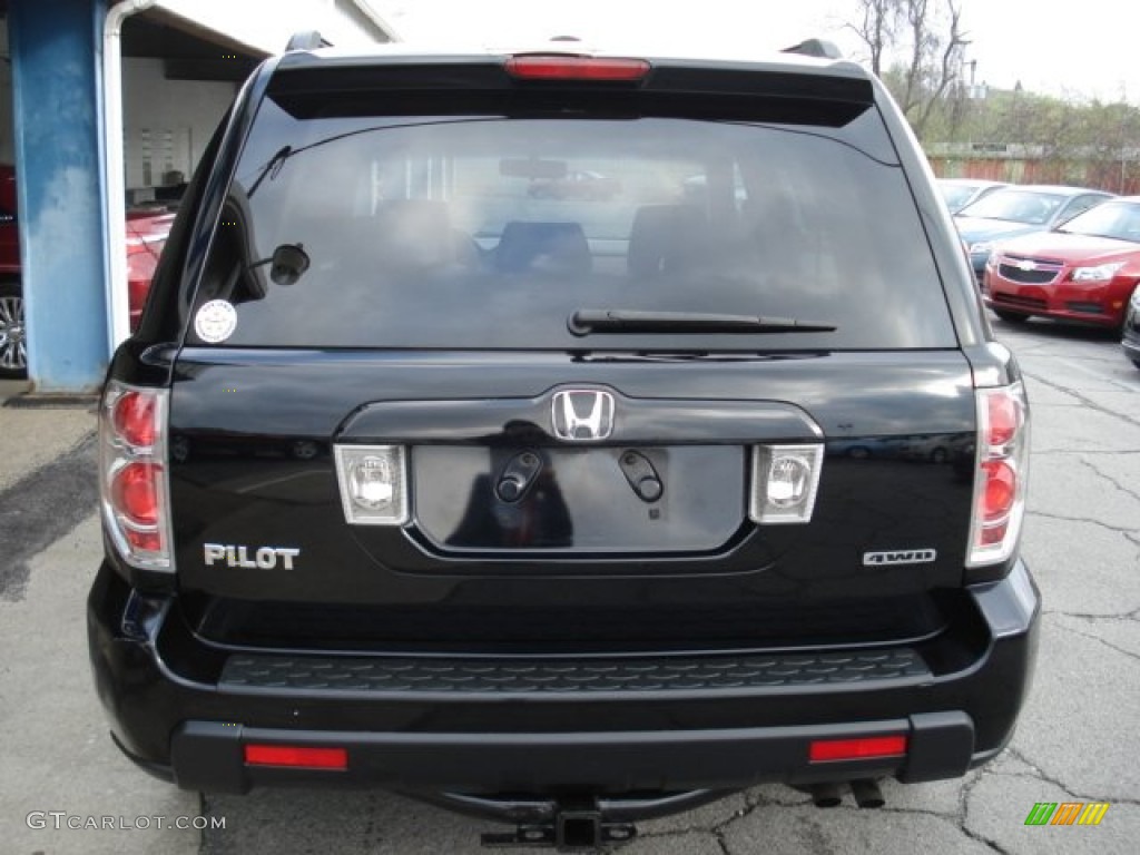 2006 Pilot EX-L 4WD - Nighthawk Black Pearl / Saddle photo #7
