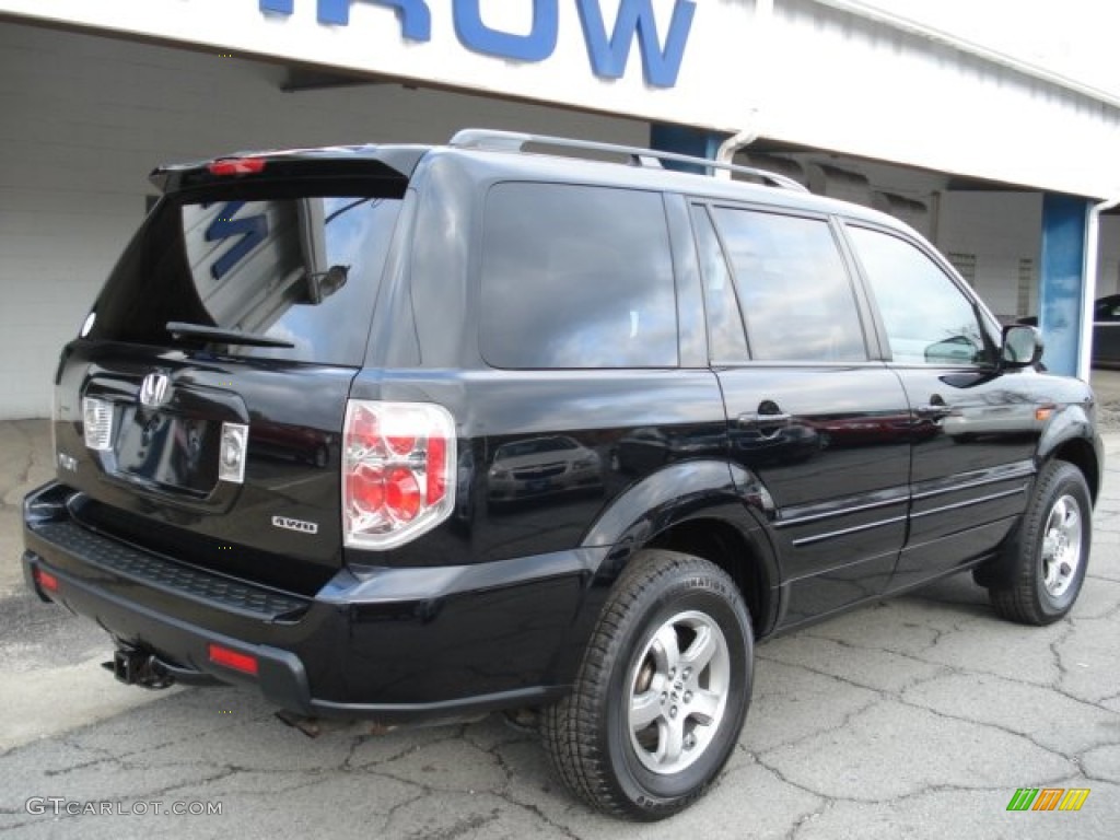 2006 Pilot EX-L 4WD - Nighthawk Black Pearl / Saddle photo #8