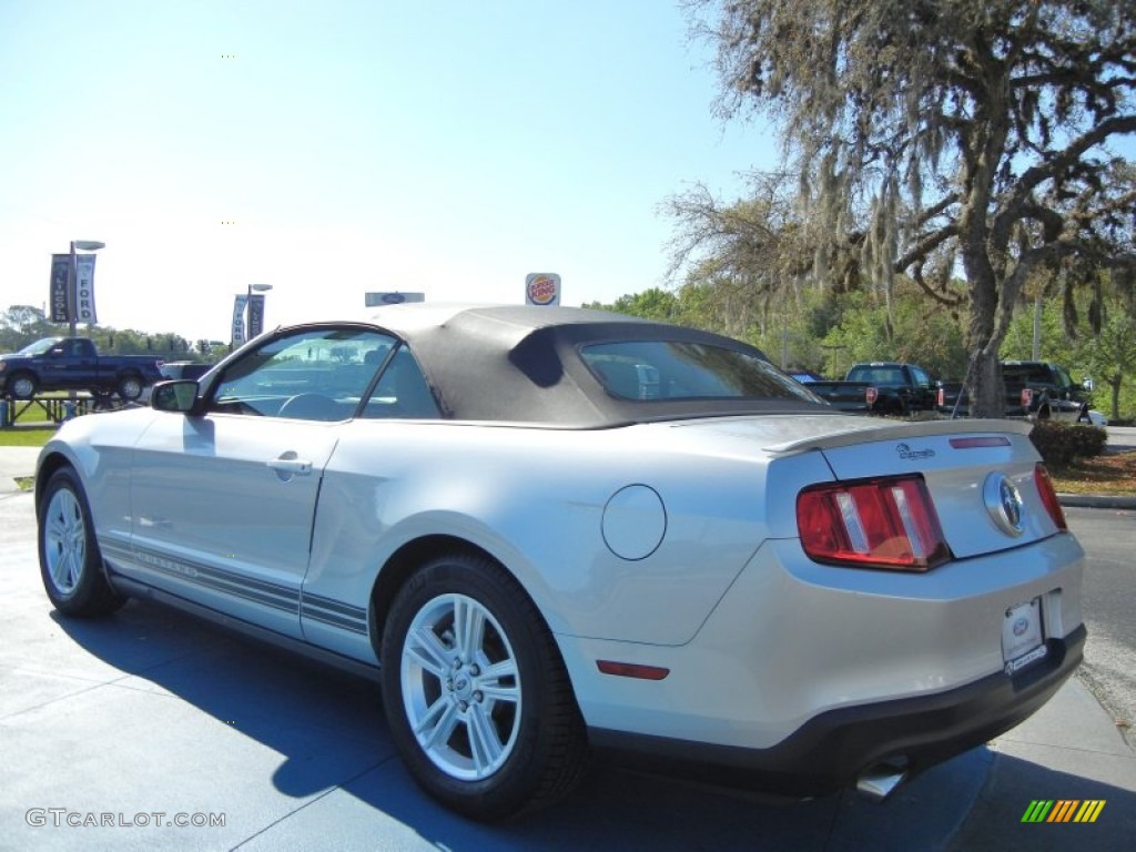 2011 Mustang V6 Convertible - Ingot Silver Metallic / Stone photo #3